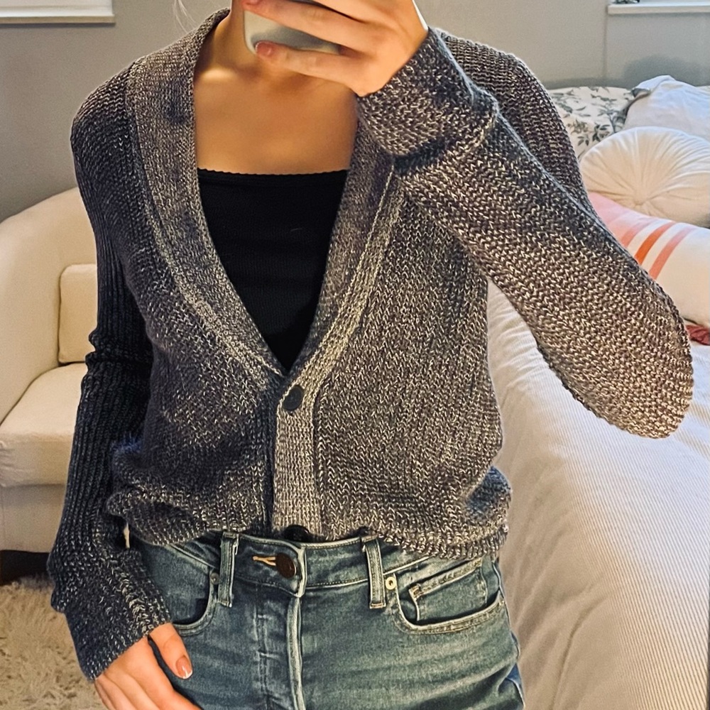 American Eagle Dark Purple Sweater